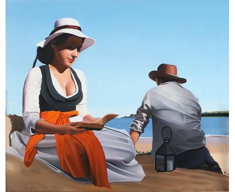 Signed, oil on panel 24.5 x 28.5cm. ** Very good condition.