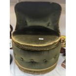 A green Draylon tub chair COLLECT ONLY