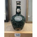 A Spode Chivas Brothers Royal Salute scotch whiskey empty bottles
