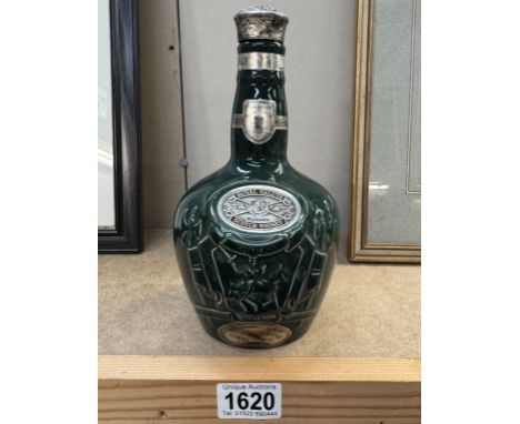 A Spode Chivas Brothers Royal Salute scotch whiskey empty bottles 