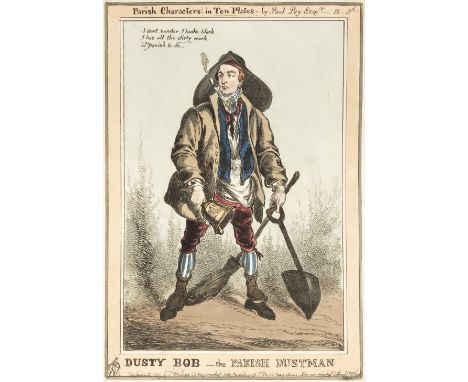 * Heath (William). Parish Characters in Ten Plates, Thomas McLean, 1829, ten caricatures with bright contemporary hand colour