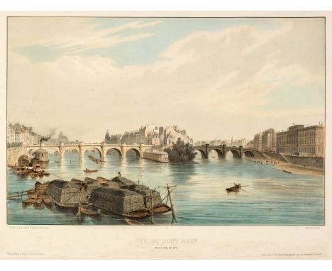 * France. Arnout (Jules). Vue du Pont Neuf, printed by Lemercier, published in London by the Anaglyphic Company &amp; in Pari