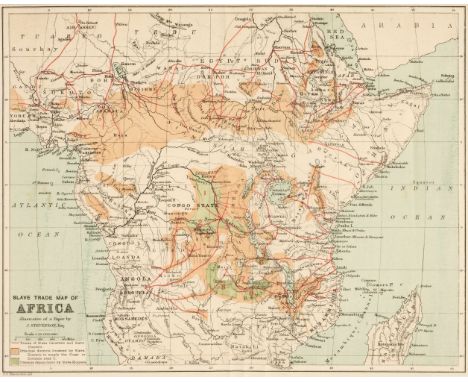 Stevenson (James). The Arabs in Central Africa and at Lake Nyassa, Glasgow: James Maclehose &amp; Sons, 1889, pp. 24 [2], 2 f