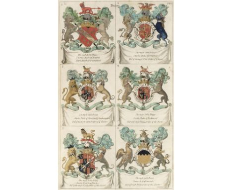 Guillim (John). A Display of Heraldry ... The sixth edition. Improv'd with large additions of many hundred coats of arms, und