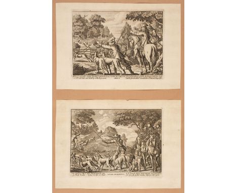 * Sporting prints. A collection of 26 prints, 17th - 19th century, including Barlow (Francis). Coursing Fallow Deer, Hare Hun