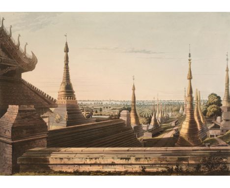 * Moore (Lieutenant Joseph). Nine plates from Views taken at and near Rangoon, London, Kingsbury &amp; Co, October 1, 1825-Ja