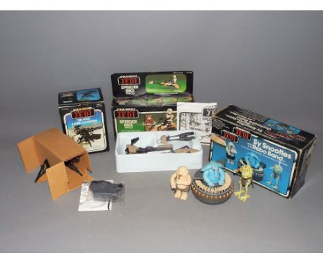 Kenner, Palitoy, Star Wars - Three boxed vintage Star Wars figures / playsets. Lot includes Palitoy Tri-logo Star Wars ROTJ S