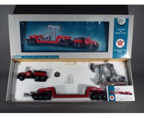 Corgi - A boxed Corgi Premier Model 55304 Limited Edition 1:50 scale Diamond T980 Ballast Plus Girder Trailer &amp; Nodding D