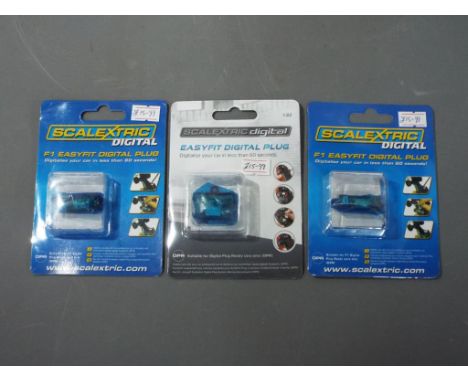 Scalextric - Three Scalextric Easyfit Digital Plugs. Items are retail stock and factory sealed.