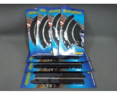 Scalextric - Seven pieces of Scalextric track.  Lot includes C8205; C8201 and similar. All items are in factory sealed packag