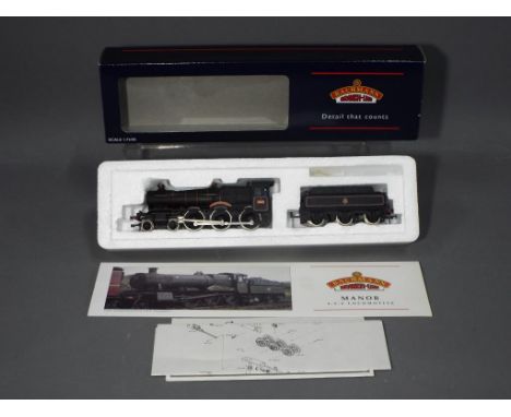 Bachmann - a boxed Bachmann OO Gauge Standard 4 4-6-0 steam locomotive and tender, 31103 Op.No.7829 'Ramsbury Manor' in BR Bl