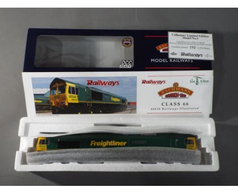 Bachmann - A boxed Bachmann 32-726Y OO gauge Limited Edition DCC ready Class 66  diesel locomotive, Op.No.366618 'Railways Il