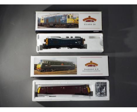 Bachmann - 2 boxed Bachman OO gauge diesel locomotives. Lot includes 32-026 Class 20 diesel Op.No.20192 in BR Blue livery wit