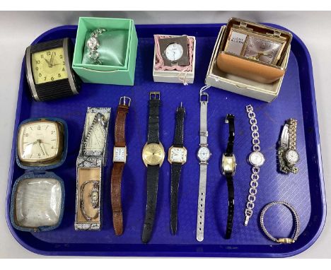 An Assortment of Wristwatches, to include Rotary, Accurist, Oris, Carvel, Oasis, Medana, "925" cased Art Deco cocktail style,