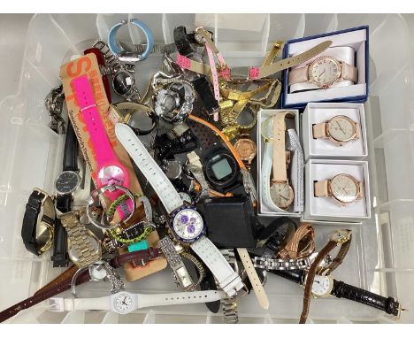 An Assortment of Modern Wristwatches, to include Citron, Superdry, Emporio Armani, Sekonda, Citizen, Seiko, Accurist, etc :- 