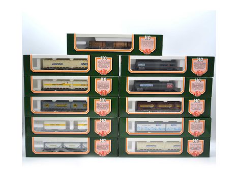 Hag HO gauge model railway wagons and tank wagons, eight including ref 383 SBB Kesselwagen 'Osterwalder'; 385 SBB Guterwagen 