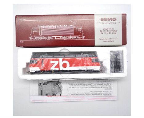 Bemo HOe model railway locomotive ref 1262 471 zb HGe 4/4 101 961 'Horw', boxed.
