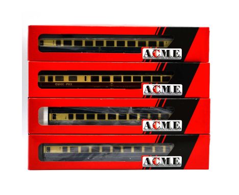 ACME HO gauge model railway passenger coaches, three including ref 52310, 52311 (x2), Vettura DB Tipo Bpmbz; 52361 Carrozza D