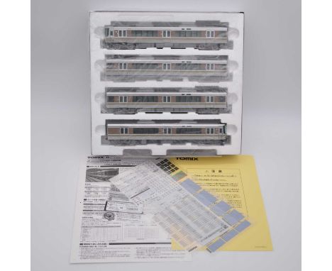 Tomix HO gauge model railway set, ref HO-9027 JR suburban train series 223-2000, 4-car set, boxed with paperwork.