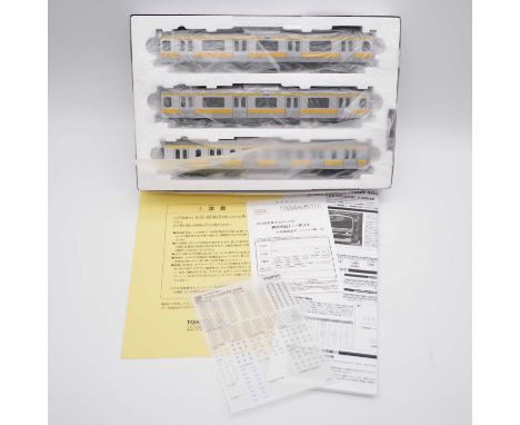 Tomix HO model railway set, ref HO-9009 JR Commuter train series E231-0 Sobu Line, 3-car set, boxed.