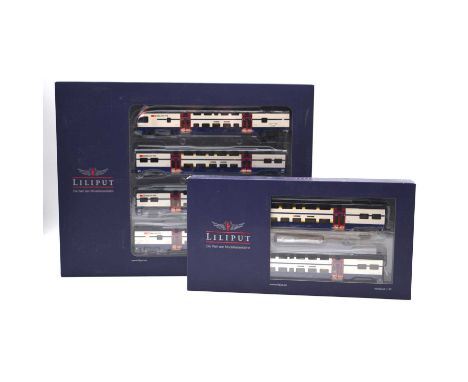 Liliput HO gauge model railway set, two including L133920 Double-decker 4-car railcar Rabe 511 005 SBB-ZW Ep.VI; L133921 2-ca