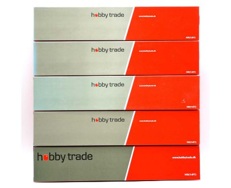Hobby Trade HO gauge model railway double-decker passenger coaches, five including ref 63104 DB-AG DBpza 50-80 (x3); 63103 DB