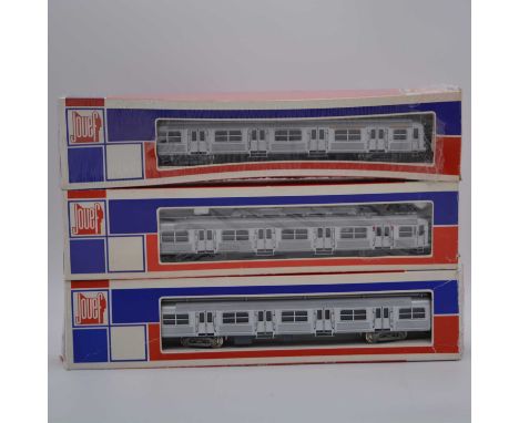Jouef HO gauge model railways, SNCF rail pilot, 3-car, including ref 8701, 5498, 5499, all boxed.