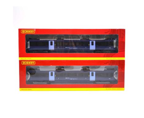 Hornby OO gauge model railway passenger coaches, two including R4452 Hitachi class 395 no.39034; R4382 Hitachi class 395 MS3 