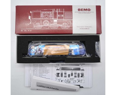 Bemo HOe model railway locomotive ref 1359 334 MOB Ge 4/4 8004 'Golden Pass Line', boxed.