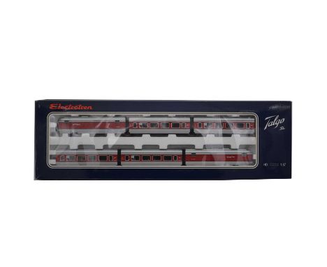Electrotren HO gauge model railways, ref 3324 K Tren Talgo III, Red, Grandes Lineas, 6-car set, boxed.