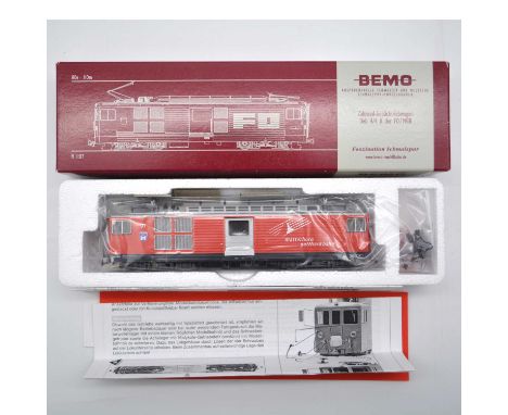 Bemo HOe model railway locomotive ref 1264 251 MGB Deh 4/4 91, boxed.