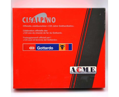 ACME HO gauge model railways set, ref 70007 Treno speciale 125 Cisalpino, 3-coaches (no locomotive), boxed.