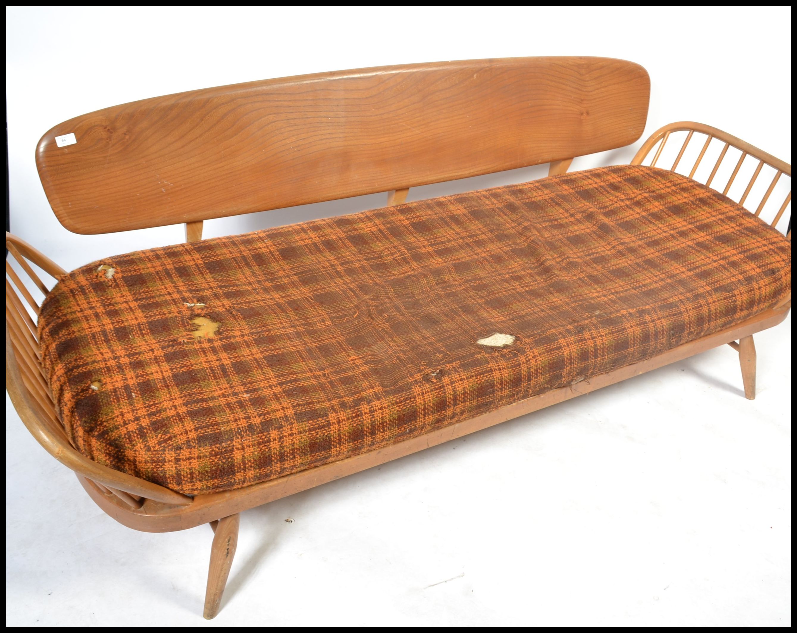An original Ercol 1970's day bed sofa settee complete with the original