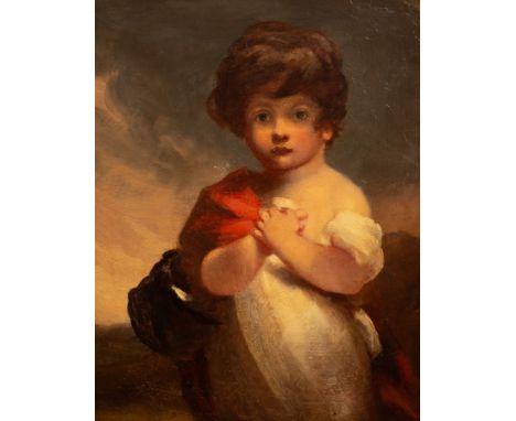 Attributed to Sir William Beechey RA (1753-1839)/Portrait of a Child/oil on canvas, 49cm x 39cm CONDITION REPORT: Old re-lini