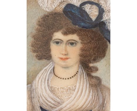 G… I… (early 19th Century)/Portrait Miniature of Juliana Sabina Strickland/daughter of Sir George Strickland of Boynton Hall,