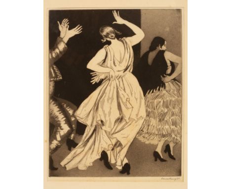 Dame Laura Knight DBE RA RWS (1877-1970)/Spanish Dancer No 1/signed in pencil/etching and aquatint, 27cm x 21.5cm CONDITION R