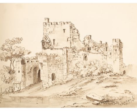 John Henry Strickland (1818-1894)/A sketch book containing pencil and watercolour drawings, shapes, landscapes and seascapes,