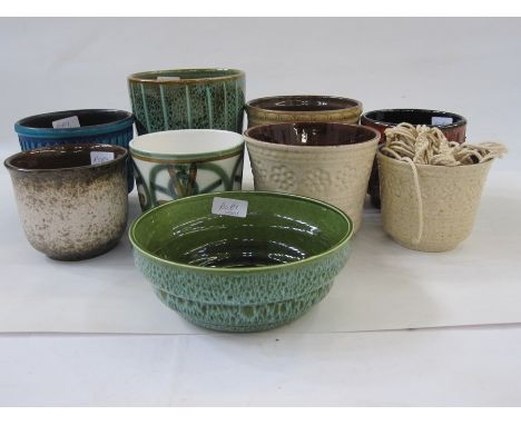 Quantity of ceramic planters&nbsp;to include Poole, Eastgate Pottery, West German (9) 