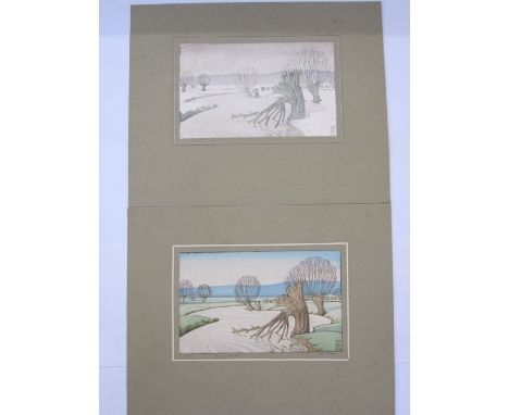 Collection of pictures circa 1920-1930 from Birmingham Municipal School of Art, provenance from the family of Ormond Edwin Go