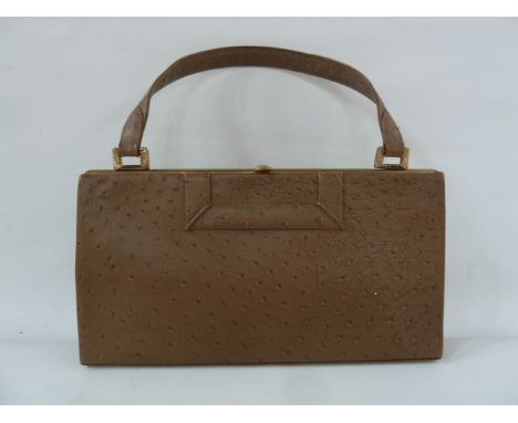 Vintage ostrich skin handbag&nbsp;