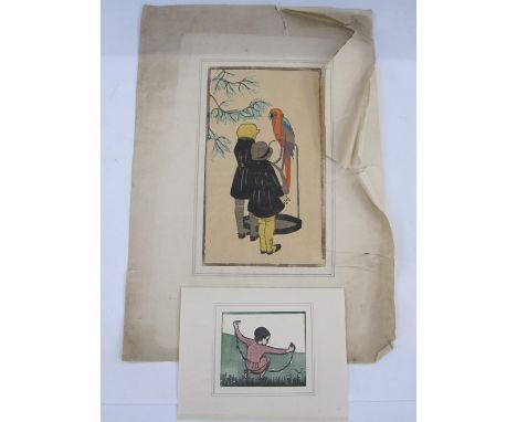 Collection of pictures circa 1920-1930 from Birmingham Municipal School of Art, provenance from the family of Ormond Edwin Go