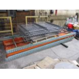 (3) Sections of Pallet Racking, 8' L x 4' D, w/ metal shelving, 8' High (Location: 1325 Main Ave N,