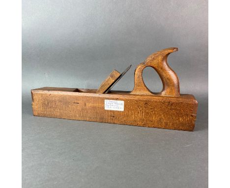 An early 17" Badger (bench rebate) wood plane by John Birtch &amp; Co circa 1894.