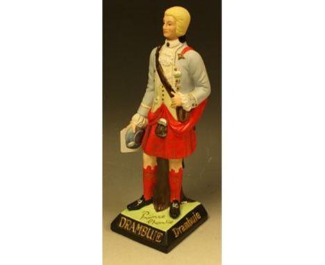 Advertising - a ceramic Drambuie Prince Charlie advertising bar figure, approx 33.5cm high