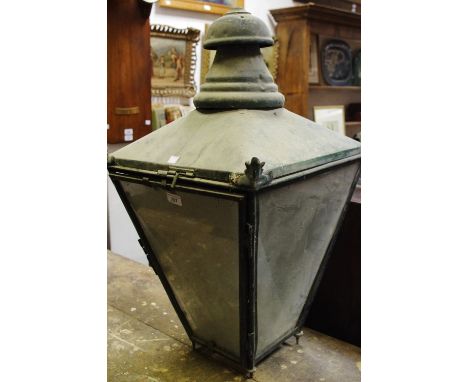 Salvage - a substantial Victorian street lamp 