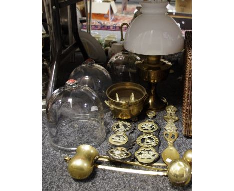 Boxes and Objects - oil lamp, brassware; domes