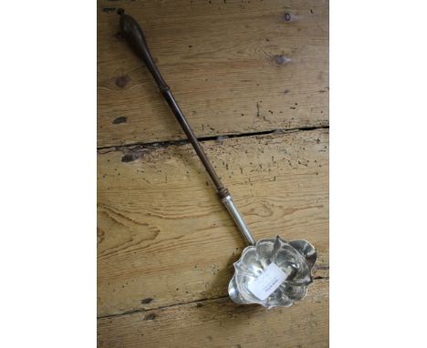 A George II silver punch ladle, London 1745