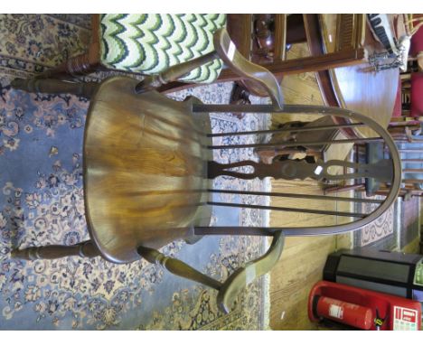 An Ercol style Windsor type armchair