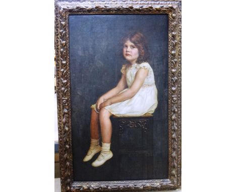 Ralph Peacock (1868-1946), Portrait of Sara, oil on canvas laid on board, signed, 110cm x 64cm.  IllustratedFootnote:  This w