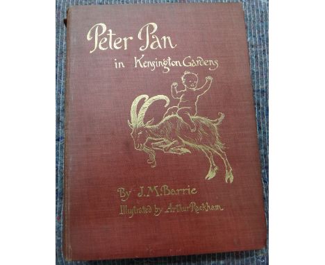 RACKHAM (A.), illustrator.  Peter Pan in Kensington Gardens, by J.M. Barrie.  First Trade Edition.  50 coloured & mounted pla